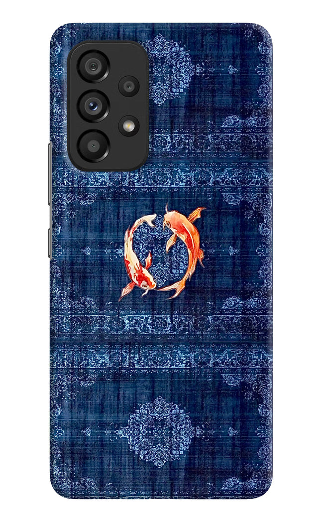 Koi Blue Samsung A53 5G Hard Case Back Cover by Casekaro
