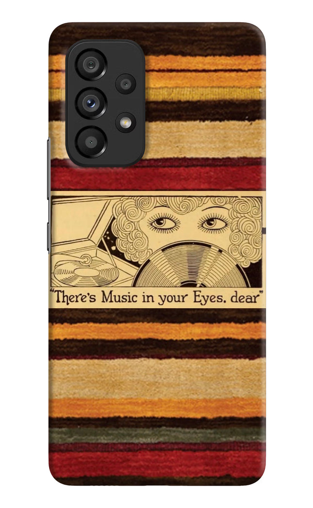 Vinyl Stripes Samsung A53 5G Hard Case Back Cover by Casekaro