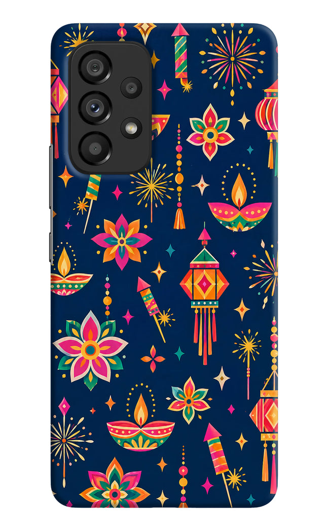 Festive Pop Samsung A53 5G Hard Case Back Cover by Casekaro