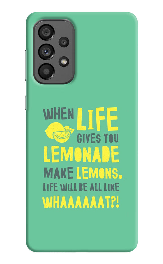 Quote Samsung A73 5G Hard Case Back Cover by Casekaro