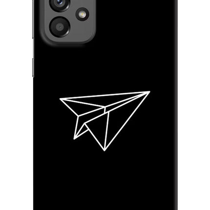 Paper Plane White Samsung A73 5G Hard Case Back Cover by Casekaro
