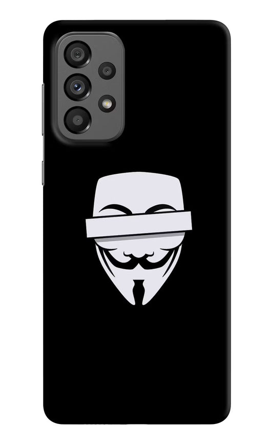 Anonymous Face Samsung A73 5G Hard Case Back Cover by Casekaro
