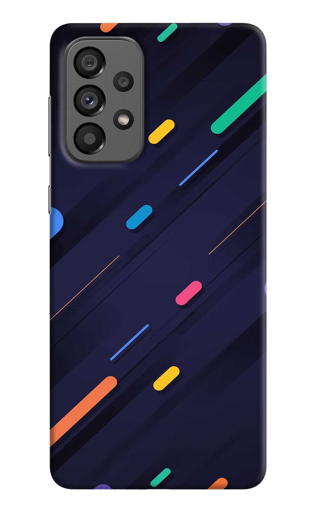 Abstract Design Samsung A73 5G Hard Case Back Cover by Casekaro