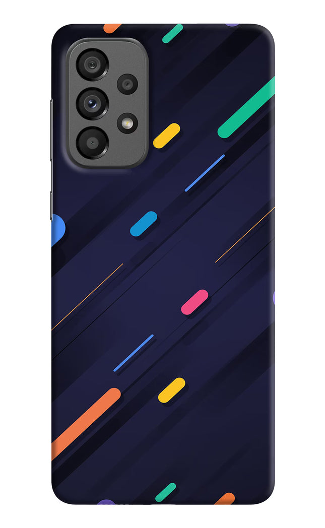 Abstract Design Samsung A73 5G Hard Case Back Cover by Casekaro