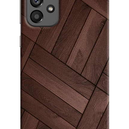 Wooden Texture Design Samsung A73 5G Hard Case Back Cover by Casekaro