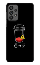 Coffee Samsung A73 5G Hard Case Back Cover by Casekaro