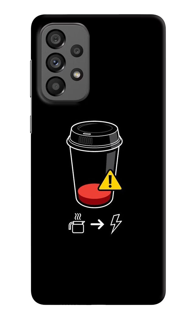 Coffee Samsung A73 5G Hard Case Back Cover by Casekaro