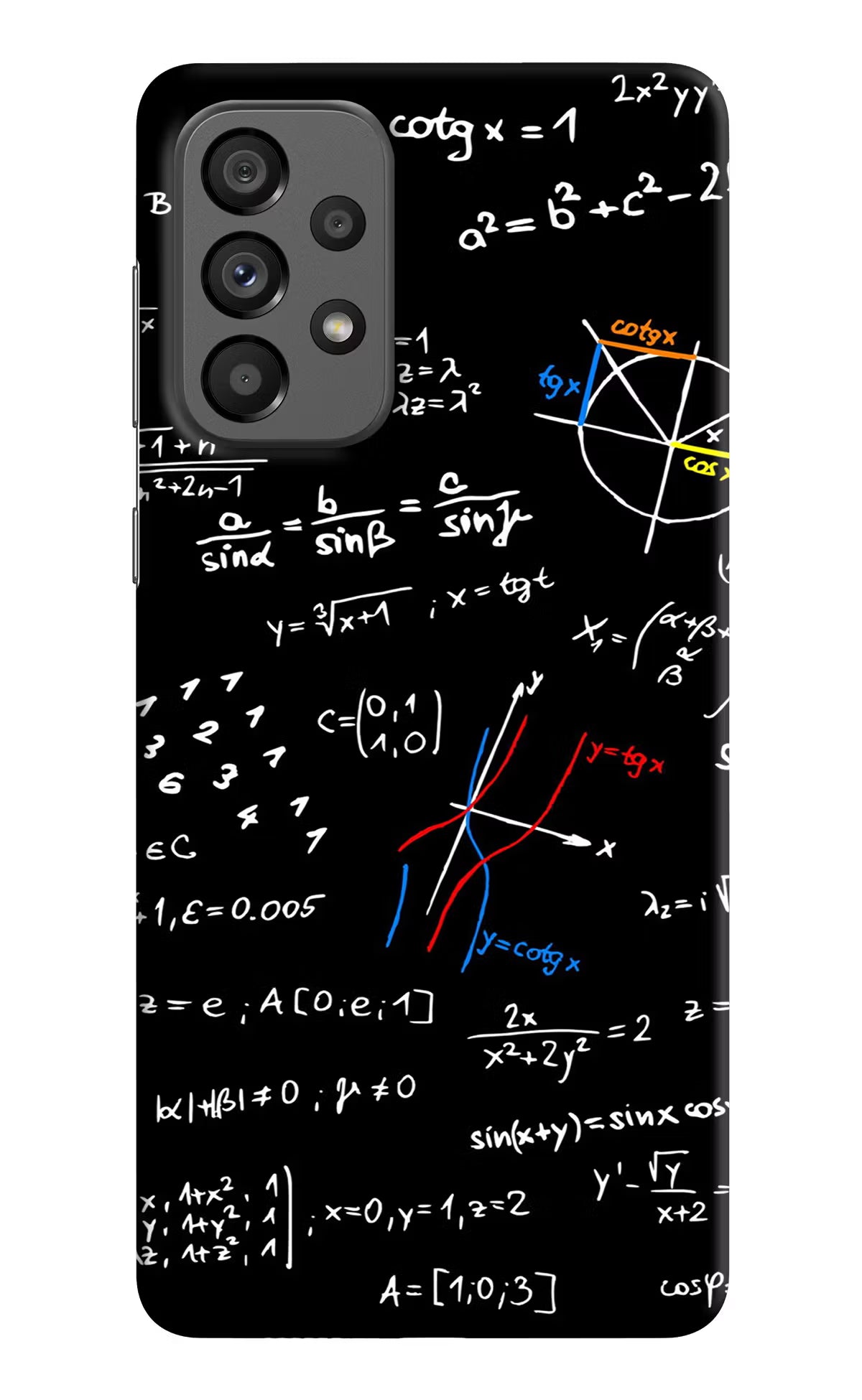 Mathematics Formula Samsung A73 5G Hard Case Back Cover by Casekaro
