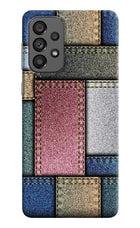 Multicolor Jeans Samsung A73 5G Hard Case Back Cover by Casekaro