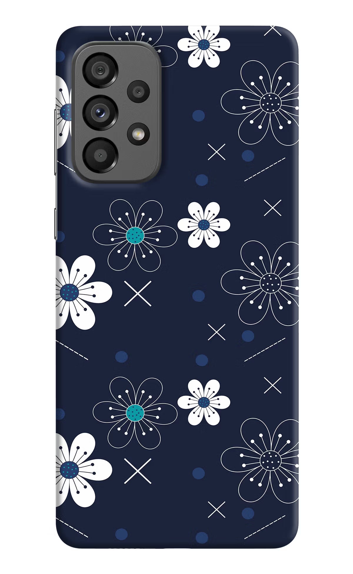 Flowers Samsung A73 5G Hard Case Back Cover by Casekaro