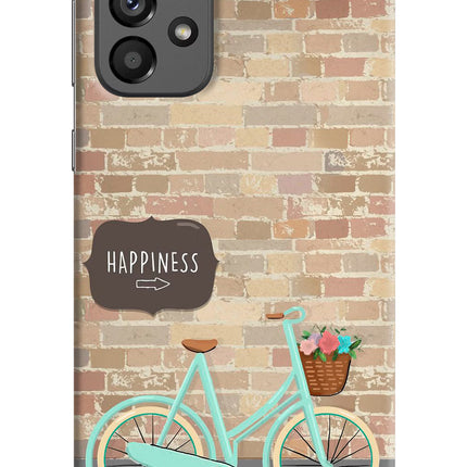 Happiness Artwork Samsung A73 5G Hard Case Back Cover by Casekaro