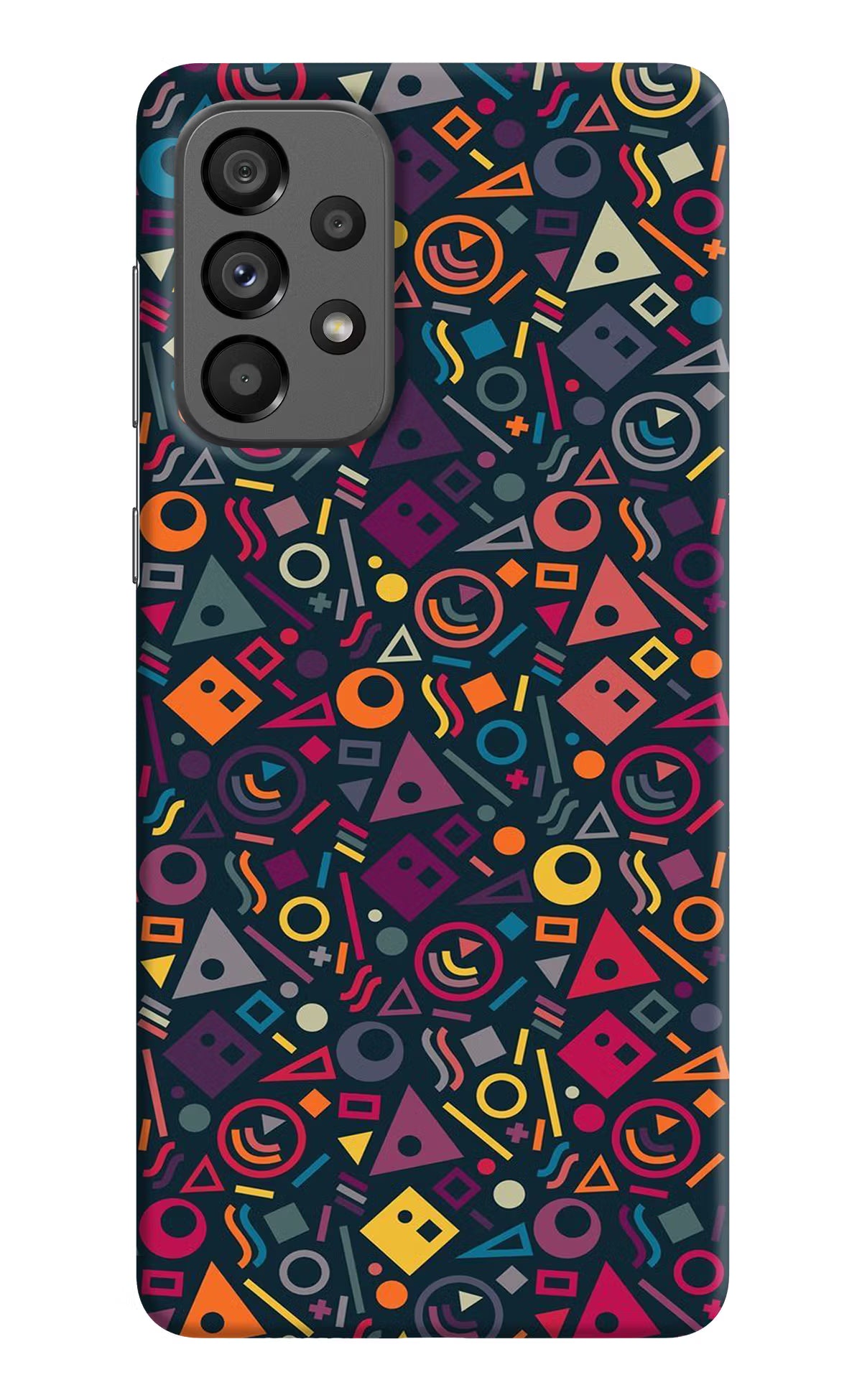 Geometric Abstract Samsung A73 5G Hard Case Back Cover by Casekaro