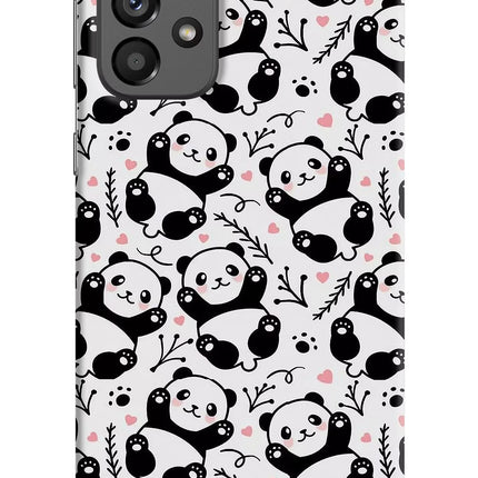 Cute Panda Samsung A73 5G Hard Case Back Cover by Casekaro