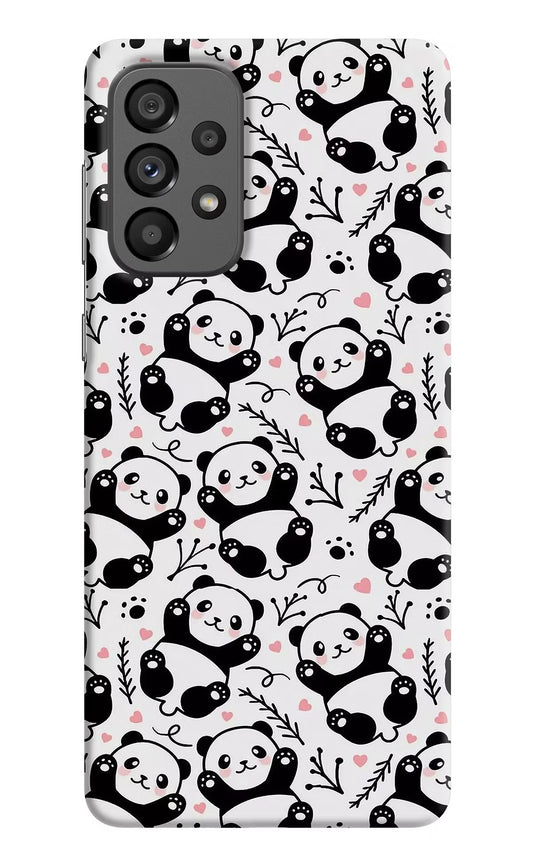 Cute Panda Samsung A73 5G Hard Case Back Cover by Casekaro