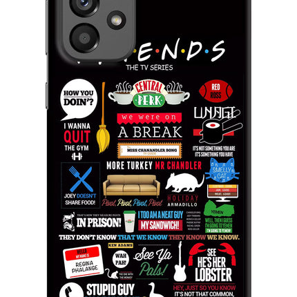 FRIENDS Samsung A73 5G Hard Case Back Cover by Casekaro
