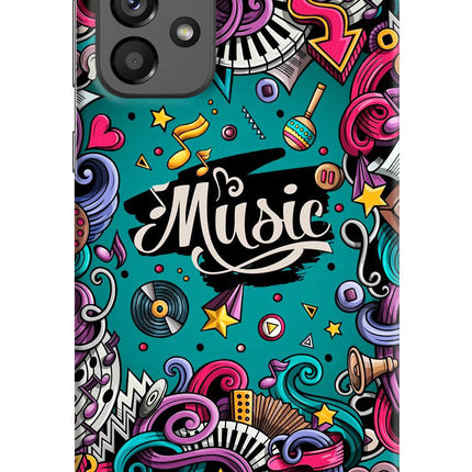 Music Graffiti Samsung A73 5G Hard Case Back Cover by Casekaro