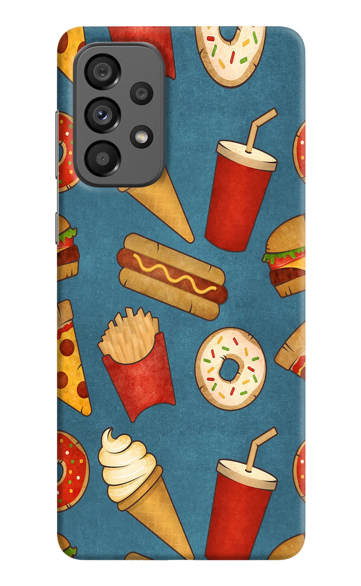 Foodie Samsung A73 5G Hard Case Back Cover by Casekaro