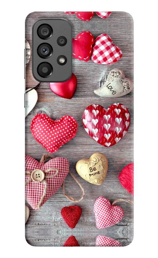 Love Wallpaper Samsung A73 5G Hard Case Back Cover by Casekaro