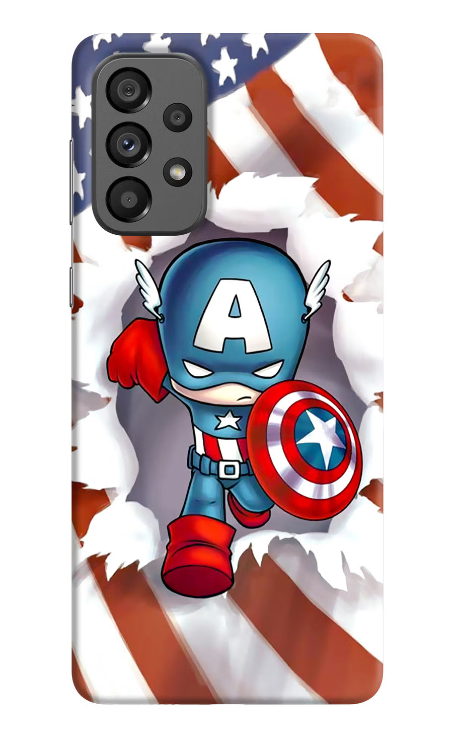 Captain America Samsung A73 5G Back Cover, Hard case