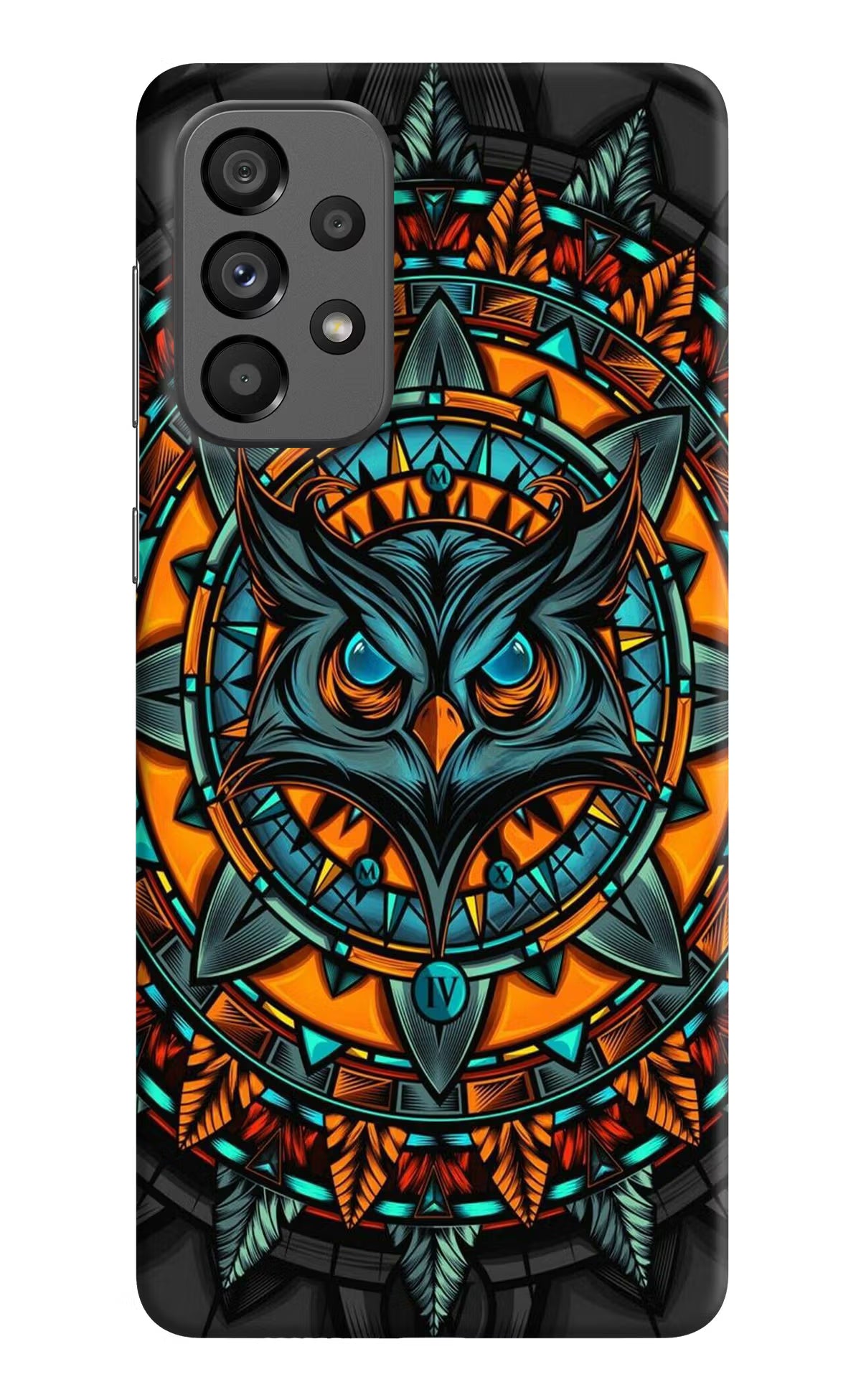 Angry Owl Art Samsung A73 5G Hard Case Back Cover by Casekaro