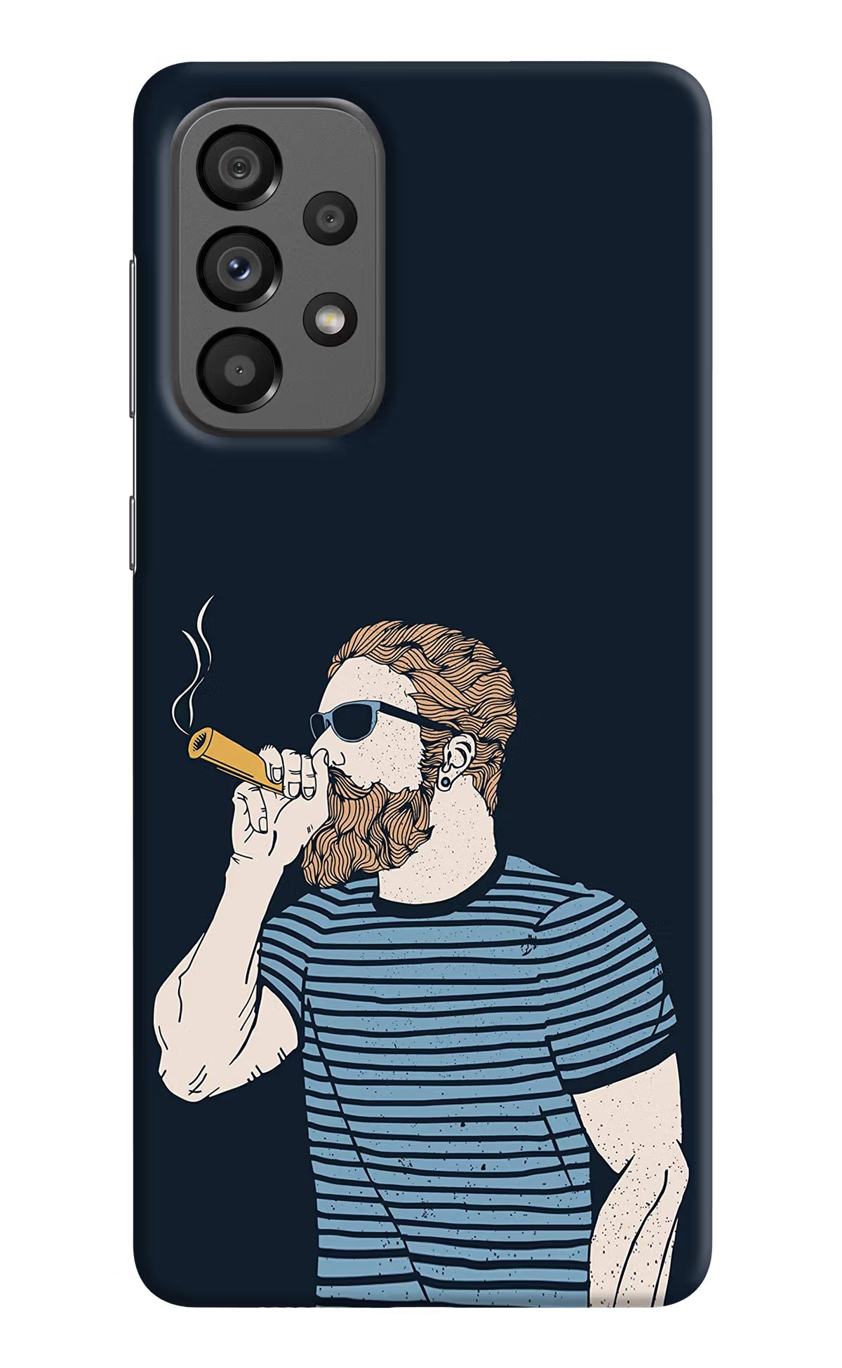 Smoking Samsung A73 5G Hard Case Back Cover by Casekaro
