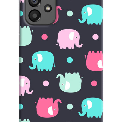 Elephants Samsung A73 5G Hard Case Back Cover by Casekaro