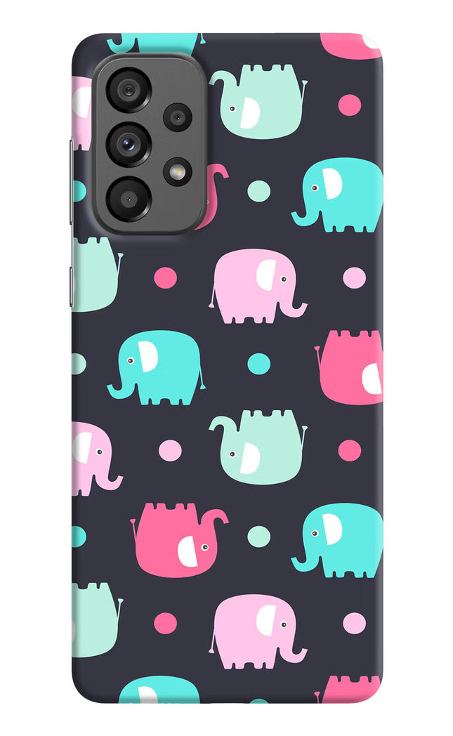 Elephants Samsung A73 5G Hard Case Back Cover by Casekaro