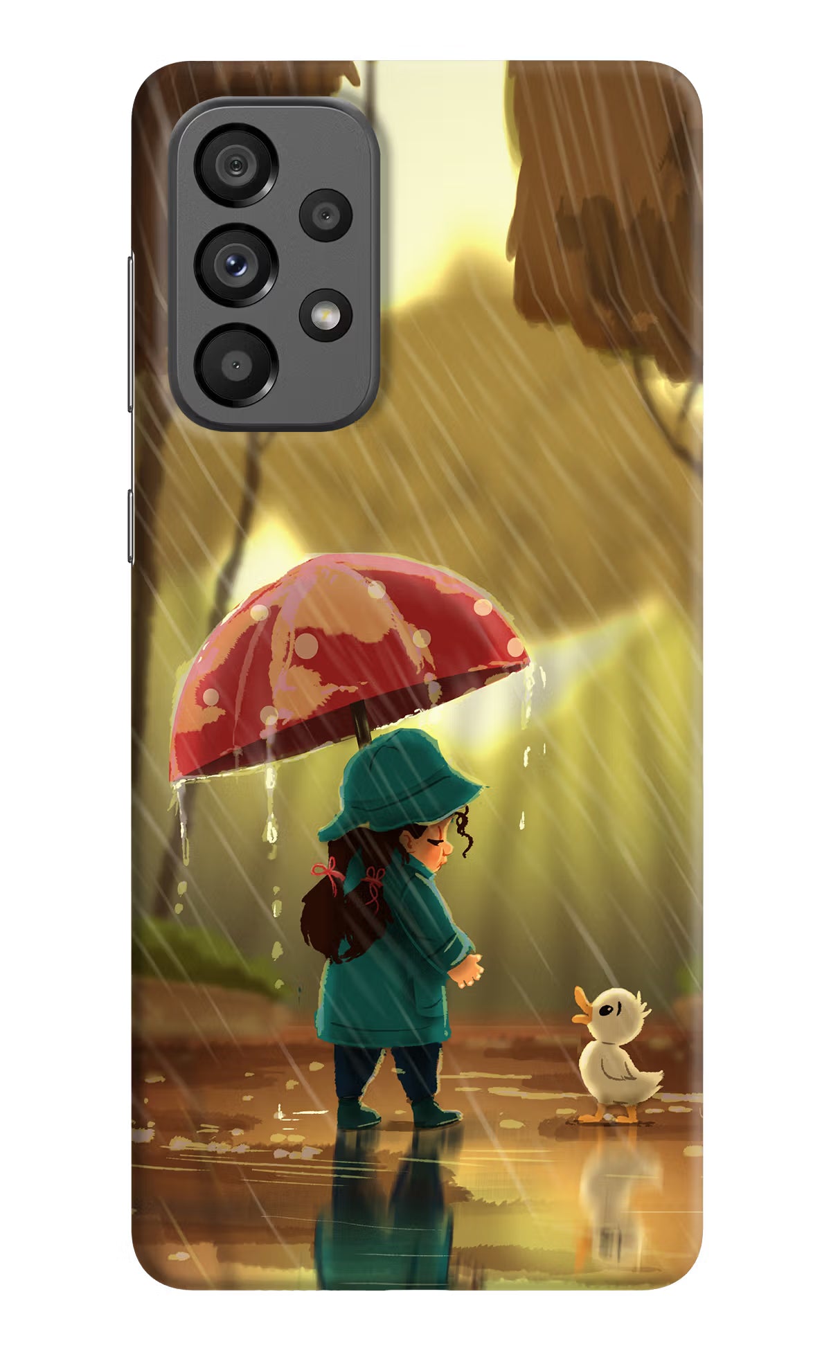 Rainy Day Samsung A73 5G Hard Case Back Cover by Casekaro