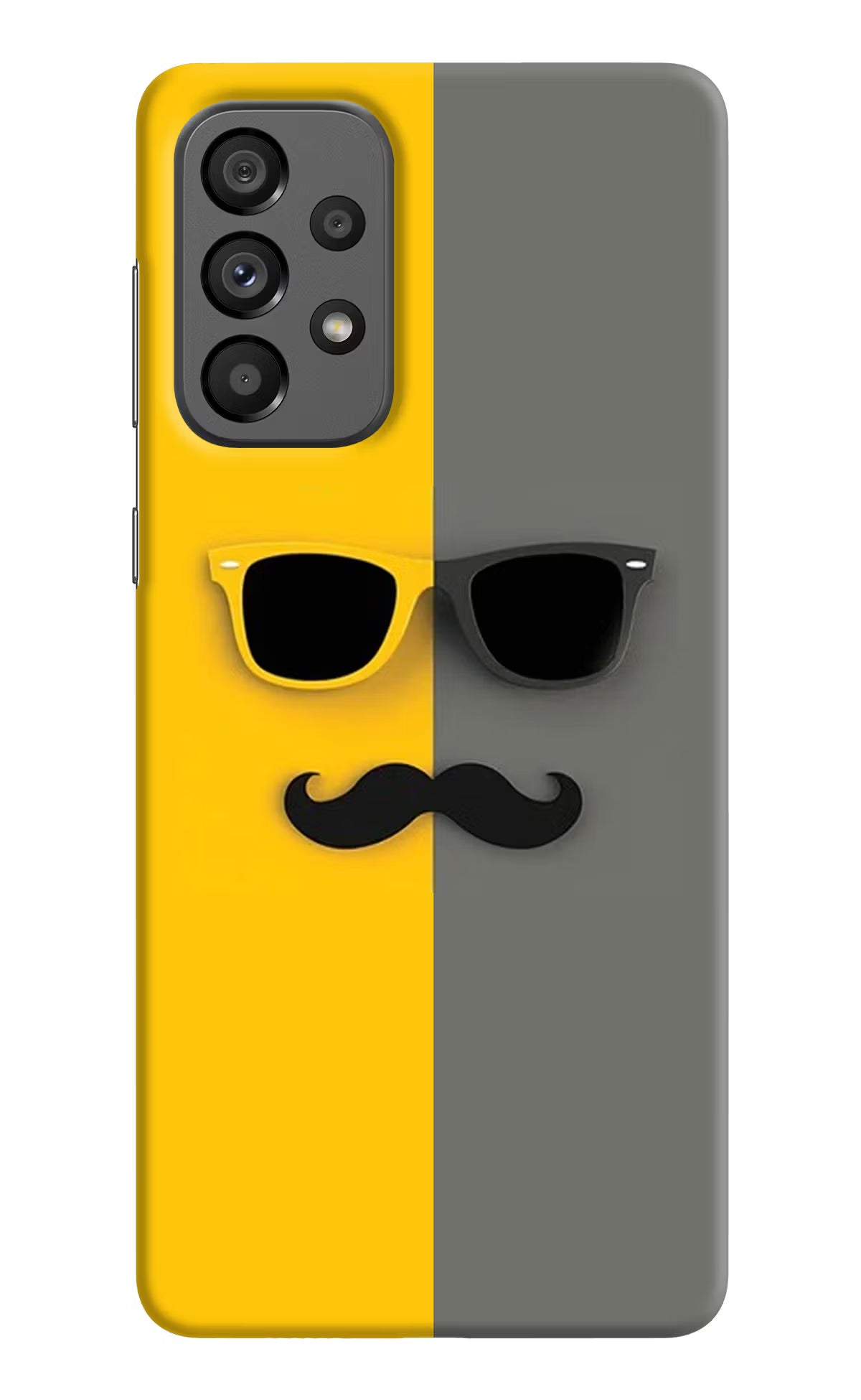 Sunglasses with Mustache Samsung A73 5G Hard Case Back Cover by Casekaro
