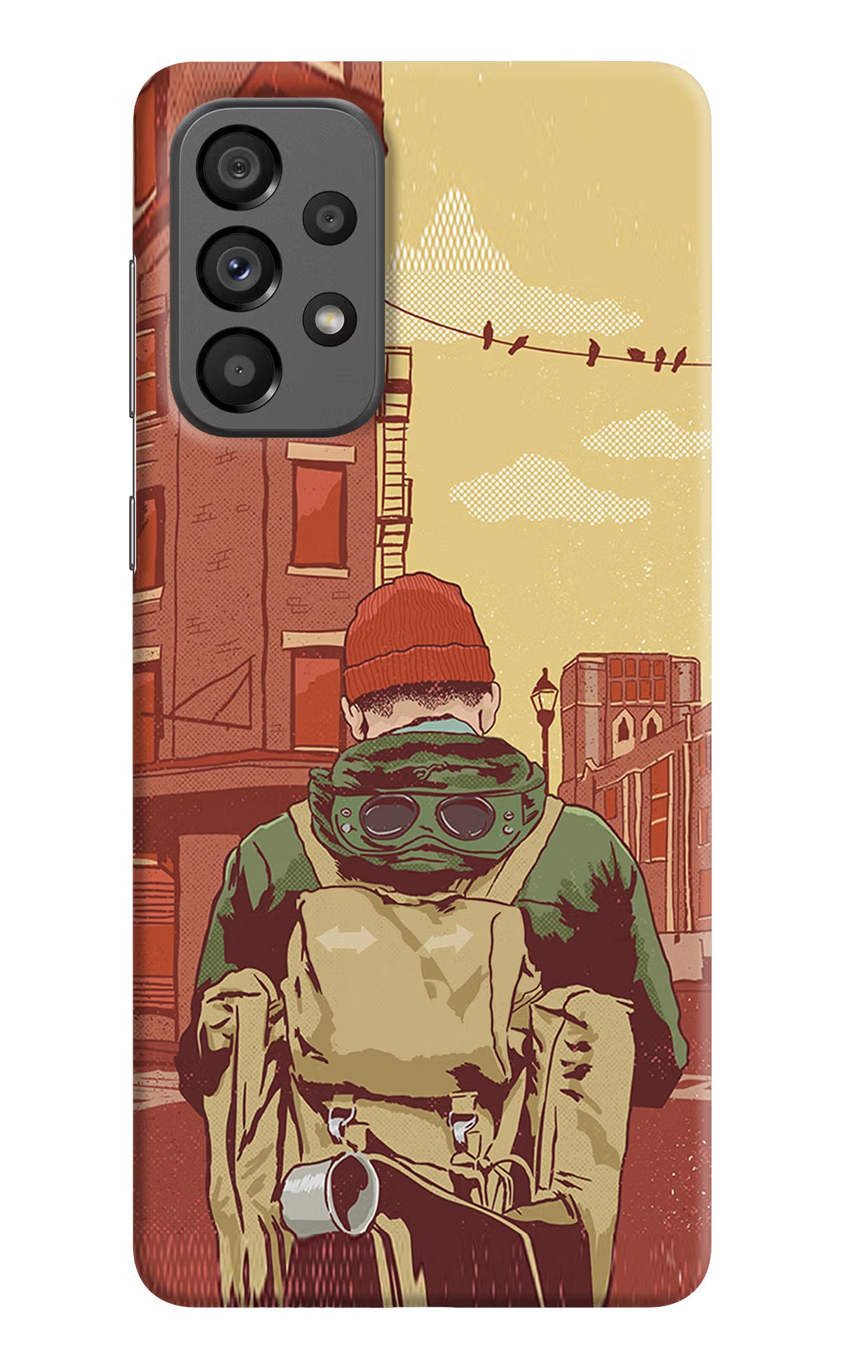 Adventurous Samsung A73 5G Hard Case Back Cover by Casekaro