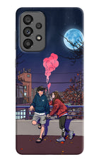 Chilling Couple Samsung A73 5G Hard Case Back Cover by Casekaro