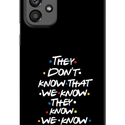 FRIENDS Dialogue Samsung A73 5G Hard Case Back Cover by Casekaro