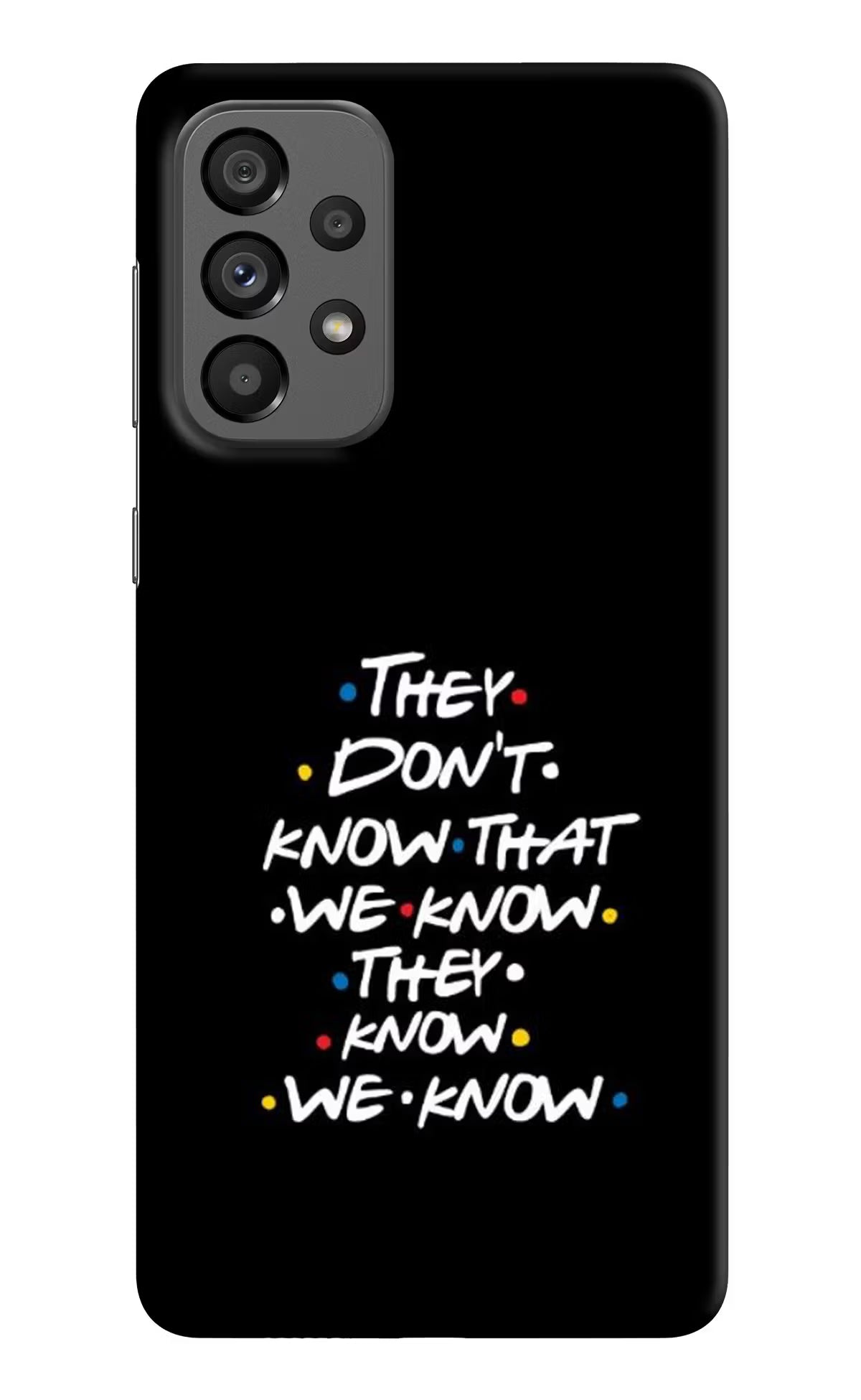 FRIENDS Dialogue Samsung A73 5G Hard Case Back Cover by Casekaro
