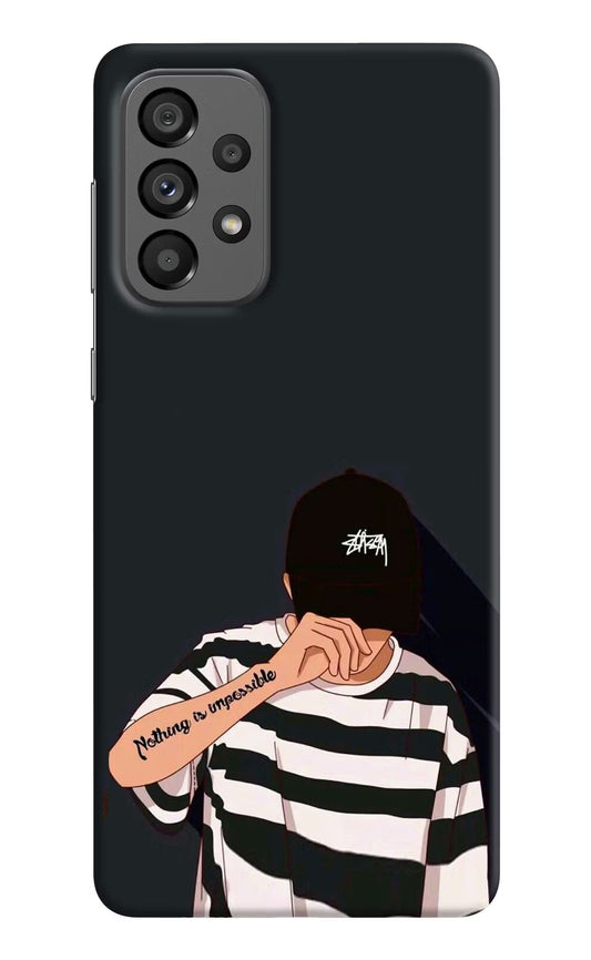 Aesthetic Boy Samsung A73 5G Hard Case Back Cover by Casekaro