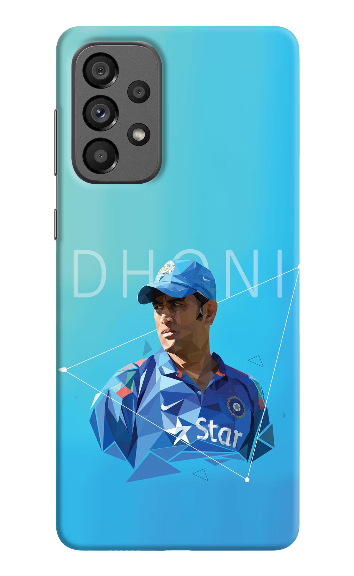 Dhoni Artwork Samsung A73 5G Hard Case Back Cover by Casekaro