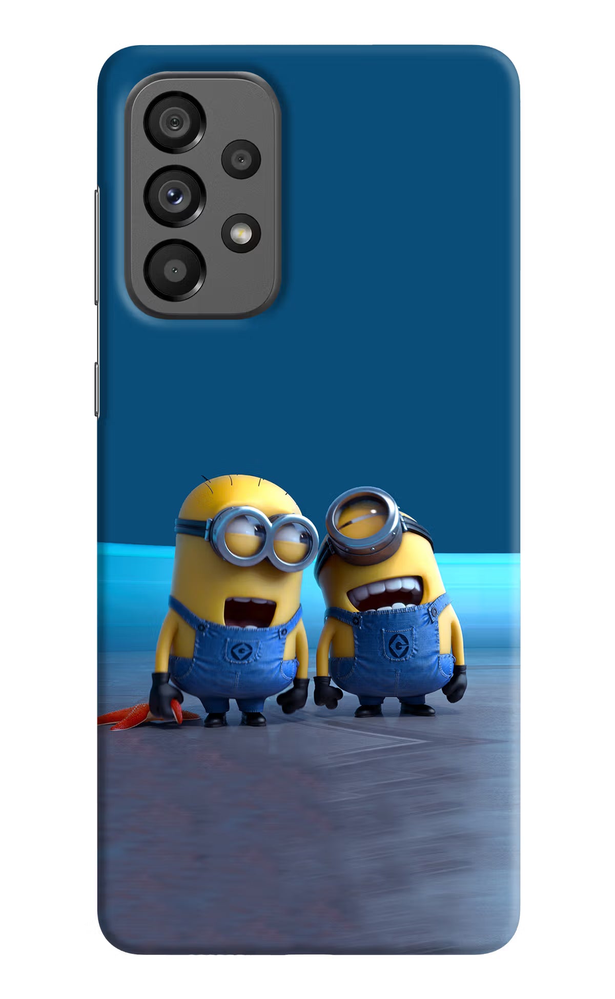 Minion Laughing Samsung A73 5G Hard Case Back Cover by Casekaro