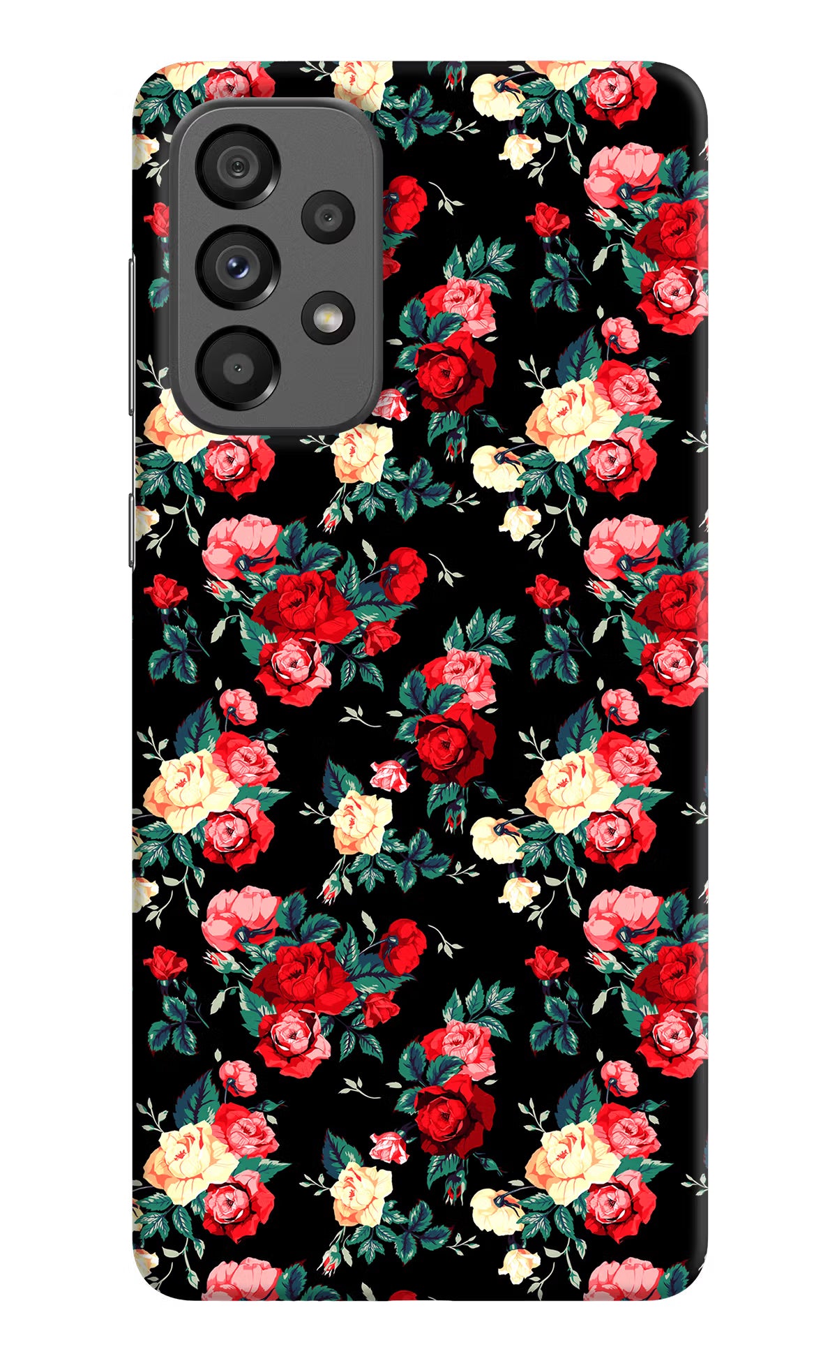 Rose Pattern Samsung A73 5G Hard Case Back Cover by Casekaro