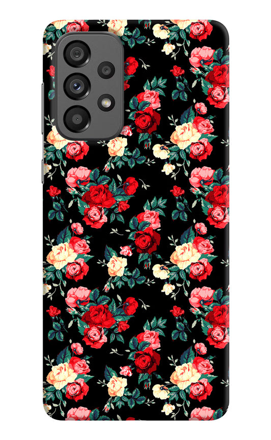 Rose Pattern Samsung A73 5G Hard Case Back Cover by Casekaro