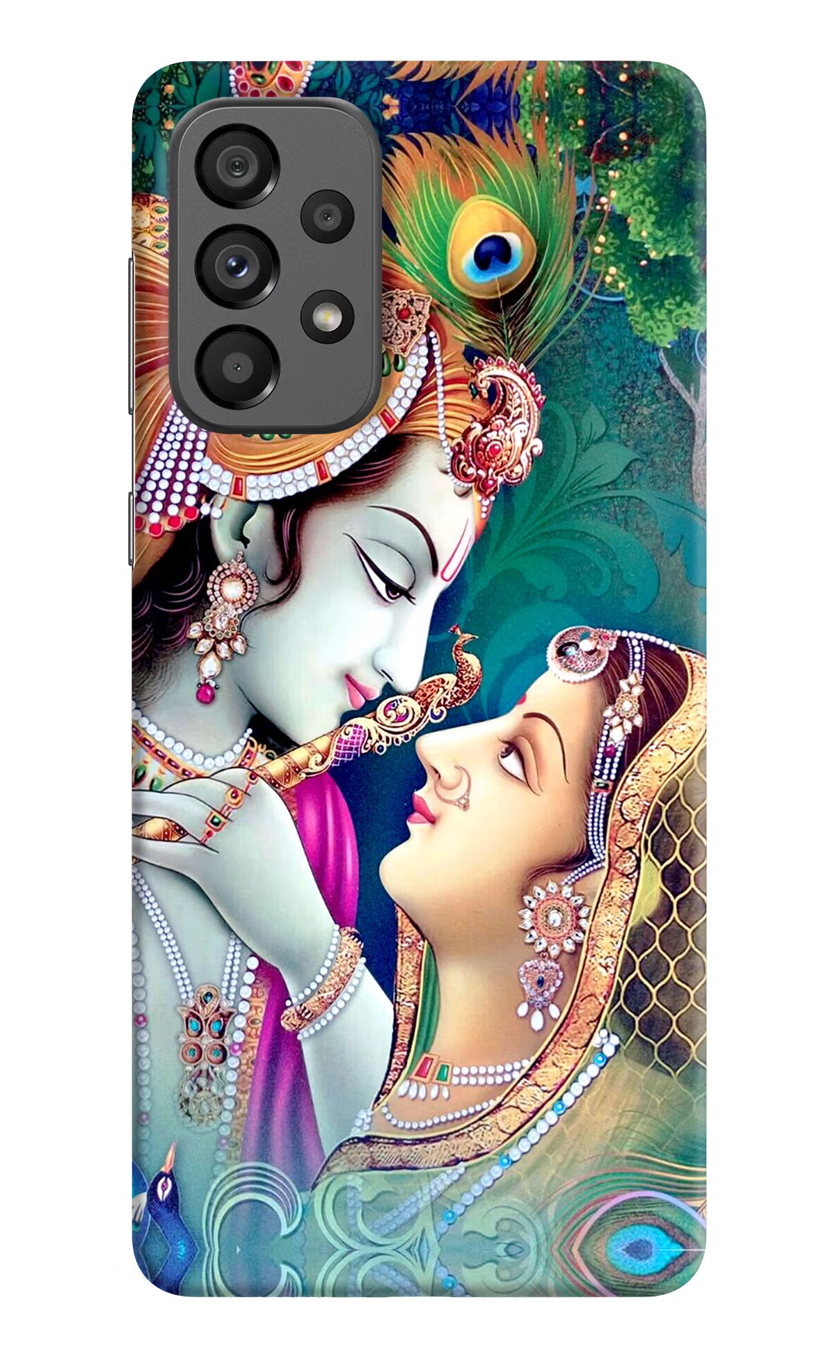 Lord Radha Krishna Samsung A73 5G Hard Case Back Cover by Casekaro