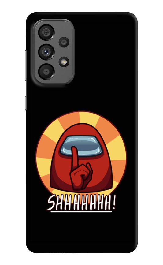 Among Us Shhh! Samsung A73 5G Hard Case Back Cover by Casekaro