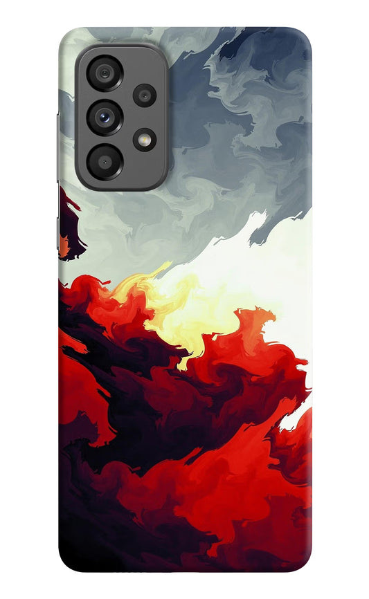 Fire Cloud Samsung A73 5G Hard Case Back Cover by Casekaro