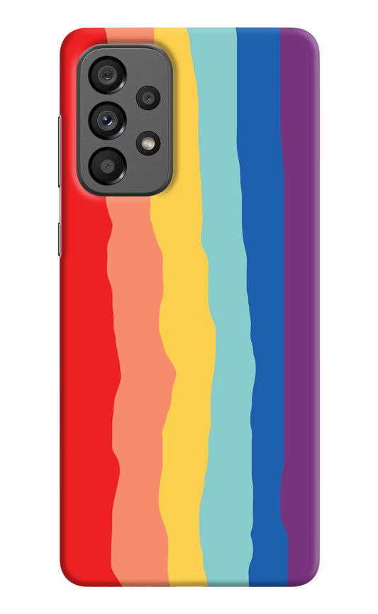 Rainbow Samsung A73 5G Hard Case Back Cover by Casekaro