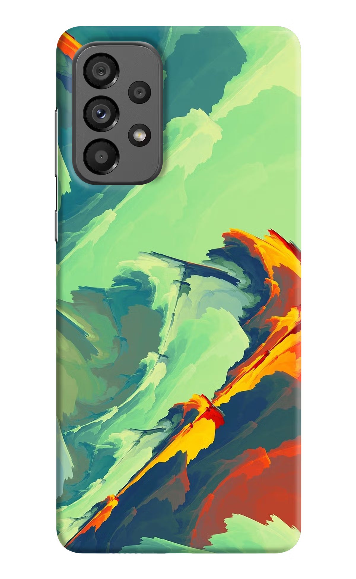 Paint Art Samsung A73 5G Hard Case Back Cover by Casekaro