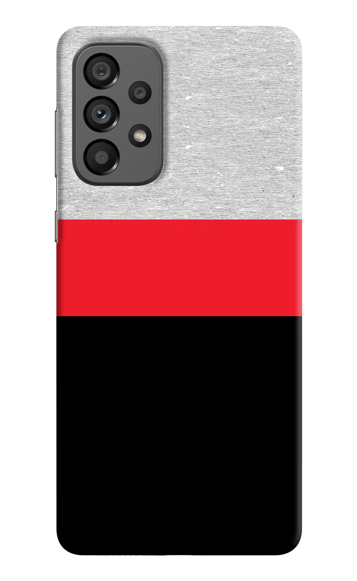 Tri Color Pattern Samsung A73 5G Hard Case Back Cover by Casekaro