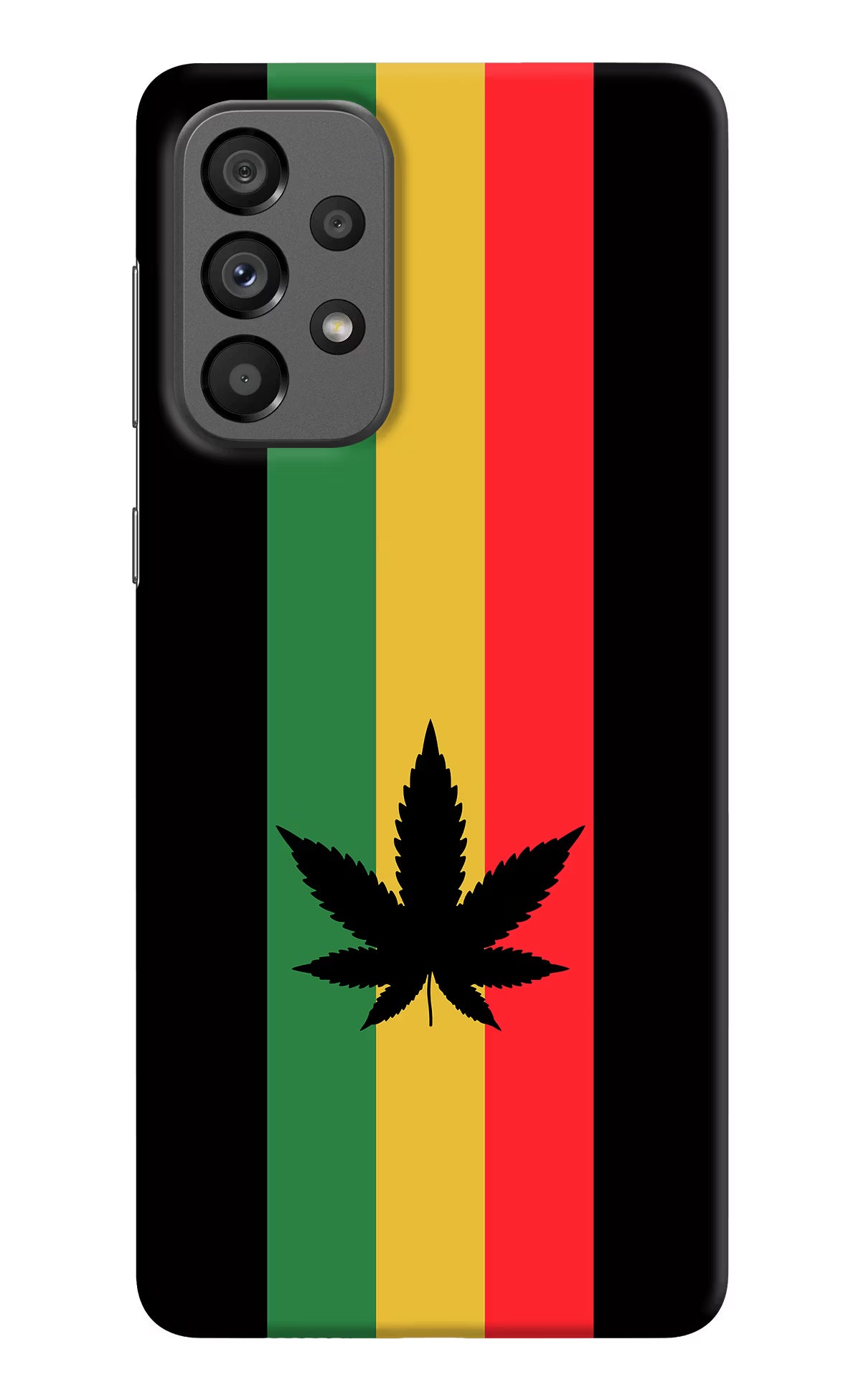 Weed Flag Samsung A73 5G Hard Case Back Cover by Casekaro