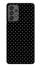 White Dots Samsung A73 5G Hard Case Back Cover by Casekaro