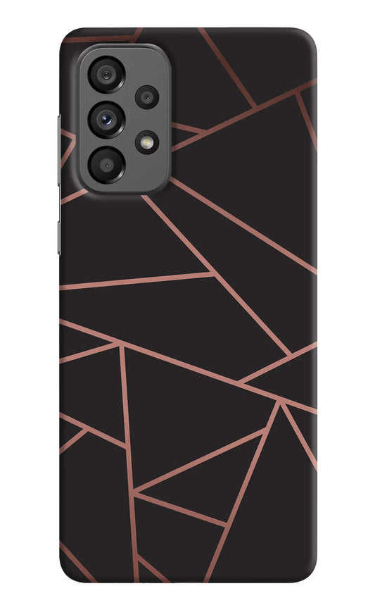 Geometric Pattern Samsung A73 5G Hard Case Back Cover by Casekaro
