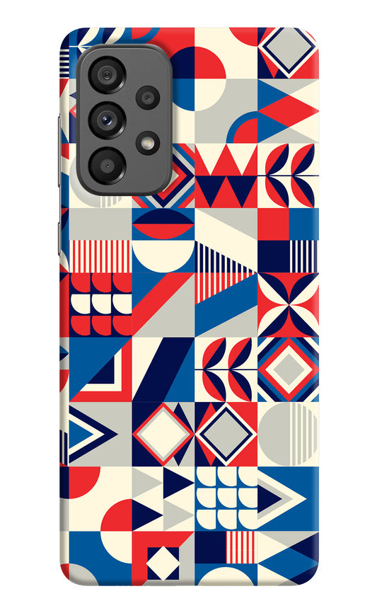 Colorful Pattern Samsung A73 5G Hard Case Back Cover by Casekaro