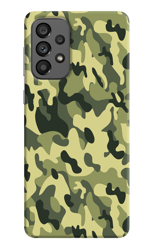 Camouflage Samsung A73 5G Hard Case Back Cover by Casekaro
