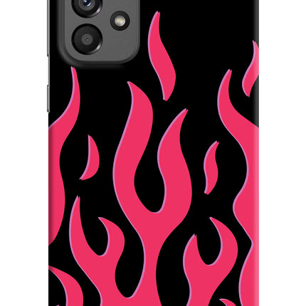 Fire Flames Samsung A73 5G Hard Case Back Cover by Casekaro